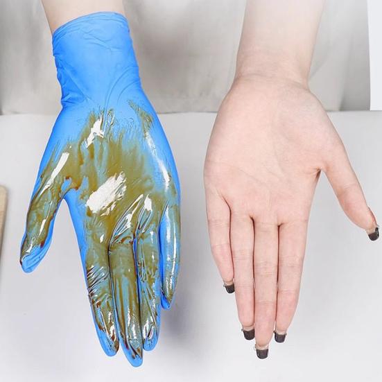 50 шт. Одноразовые нитриловые перчатки Без пудры Латексные Рабочие перчатки Эластичные Устойчивые к проколам Защитные Безопасность