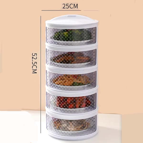 Kitchen Stackable Insulation Dust Proof Food Leftover Container with Lid Cover Dust and Fly Proof In Summer