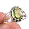 Натуральный драгоценный камень перидот, ручная работа, ювелирное кольцо из чистого серебра 925 пробы, размер 5,5 Z4m99