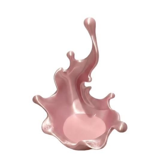 jijijing 3D Printed Jewelry Tray, Water Splash Design Organizer for Rings, Earrings, Necklaces, Pearlescent Storage Box