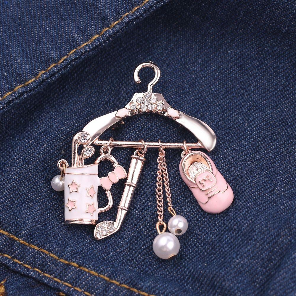 Значки-подвески для женщин, броши-вешалки, брошь для швейной машины, булавки для воротника костюма, эмалированная брошь