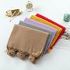 Cashmere Wool Scarf Women's Autumn and Winter High End Solid Color Ball Scarf Versatile Shawl Wool Ball Imitation Cashmere Scarf