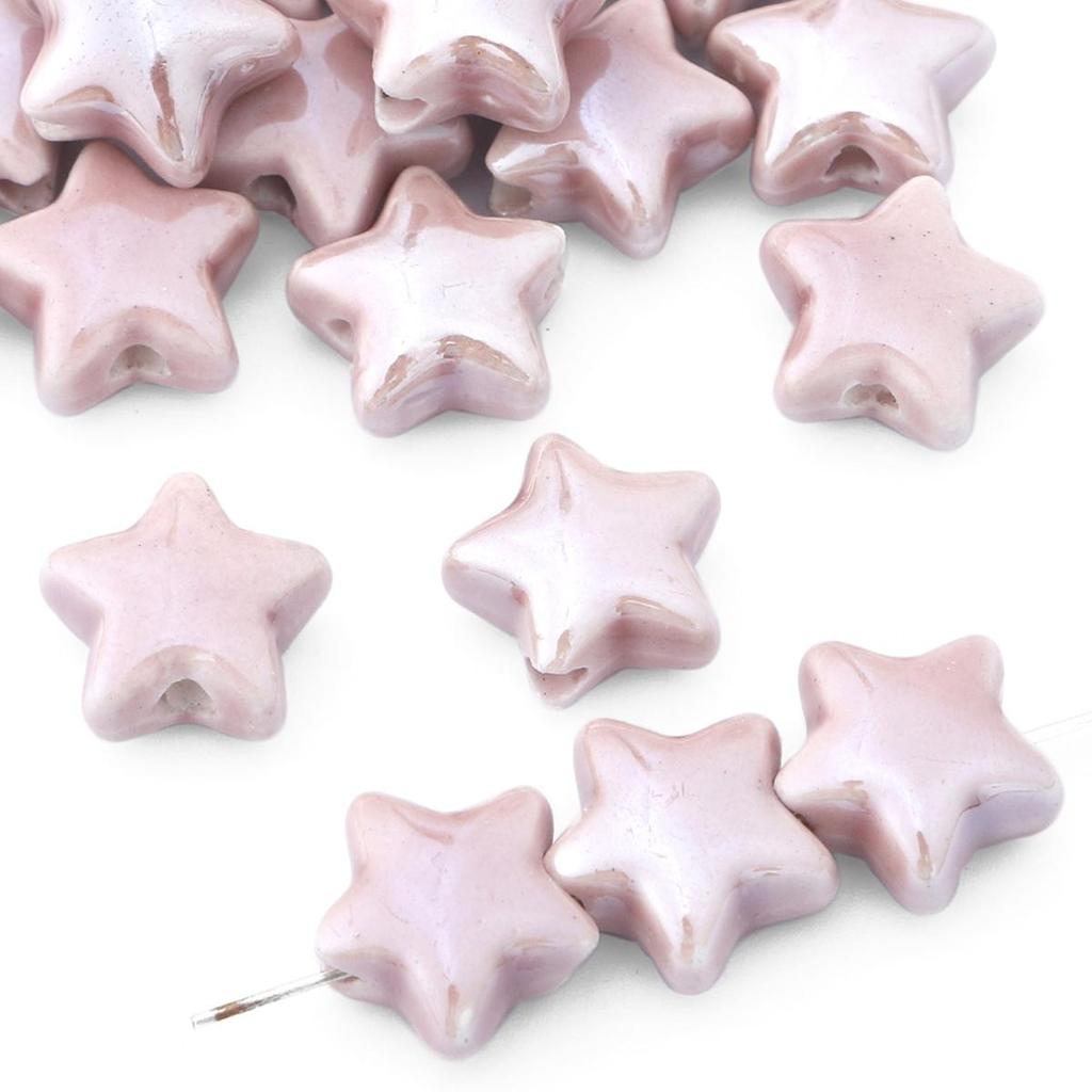 10 шт., 14 мм, выбор цвета, керамические бусины с пятиконечной звездой для изготовления ювелирных изделий, ожерелье, браслет, серьги «сделай сам»
