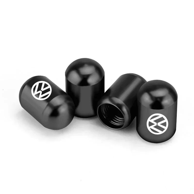 Для VOLKSWAGEN VW 4 шт. Колпачки на ниппель автомобильных шин для Volkswagen Rline Golf GTI Bora Passat Jetta Beetle Scirocco Lavida POLO CC Авто W