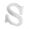 Modern Decorative Letter In White Wood, Collectible Item for Centerpiece Or Shelf Decoration.