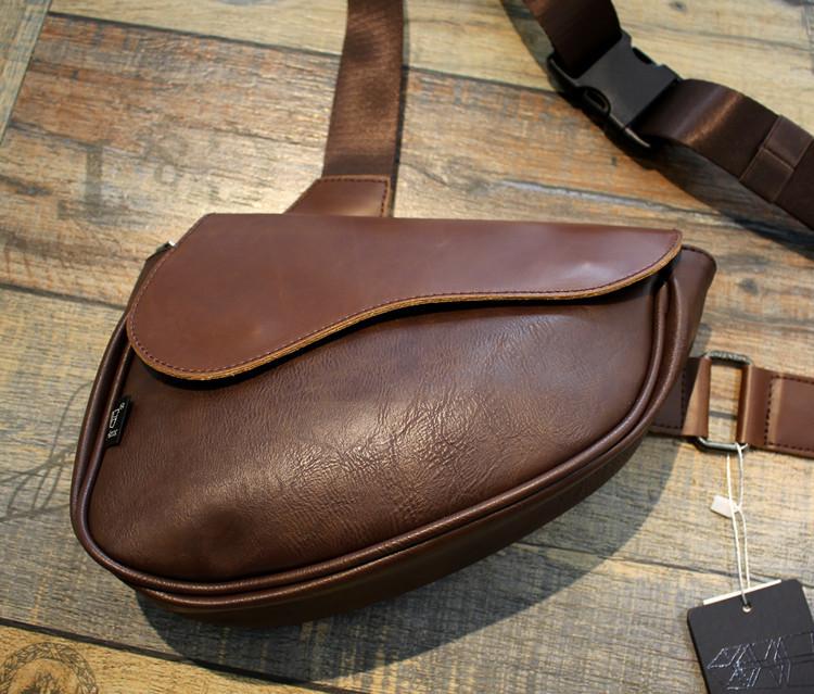 TS JYL laptop bag,Vintage Mini Chest Bag Unisex Saddle Bag Casual Versatile Crossbody Bag
