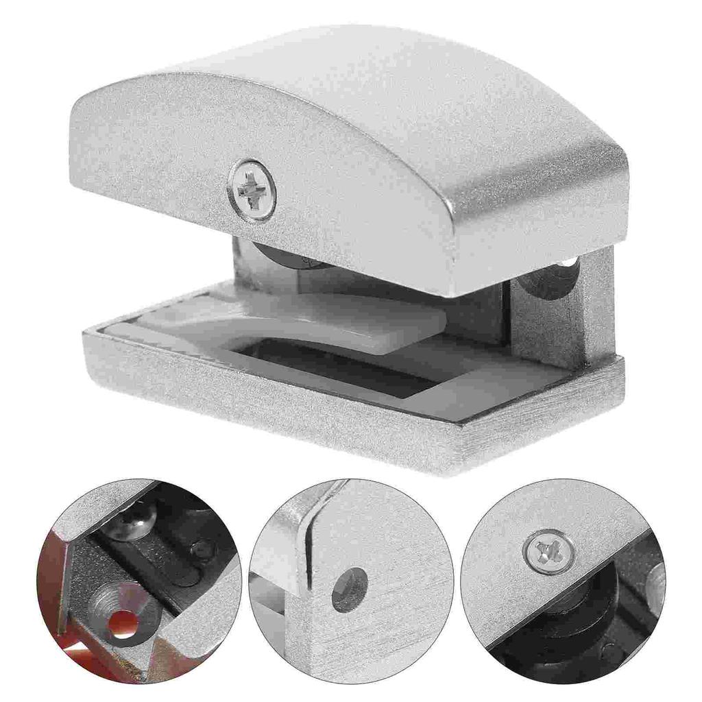 Adjustable Glass Door Guide Shower Door Bottom Guide Sliding Door Bumpers Door Guide Track Aluminum Alloy Rubber Parts