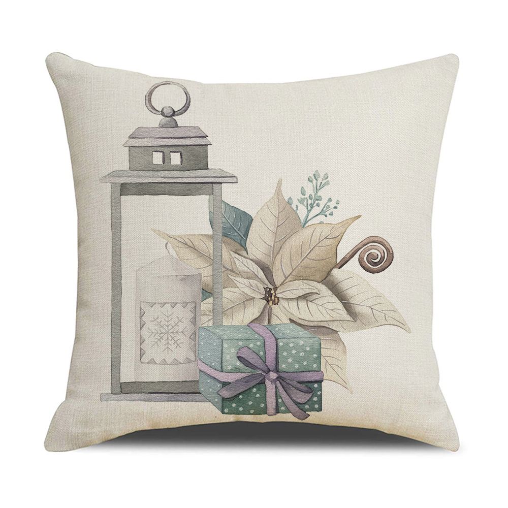 Christmas Gift Home Decorations Cartoon Cushion Cover Pillow Cover Christmas Pillowcase Polyester
