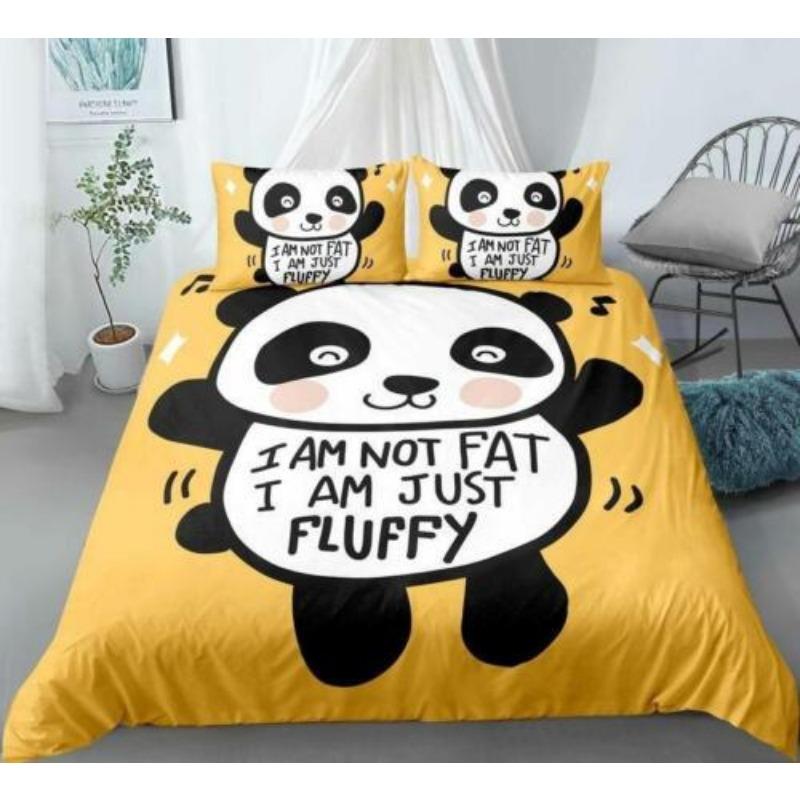 Panda Doona Quilt Duvet Cover Set Pillowcase Single Double Queen King Size Bed