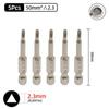 Triangle Head Screwdriver Bit Set Magnetic 1/4" Hex S2 Steel Security Triangular Screw Driver Bits Ratchet Wrench Hand Tools