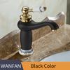 Basin Faucets Modern Faucet Bathroom Faucet Gold Finish Hot & Cold Brass Basin Sink Faucet Single Handle with Ceramic Taps M-16K