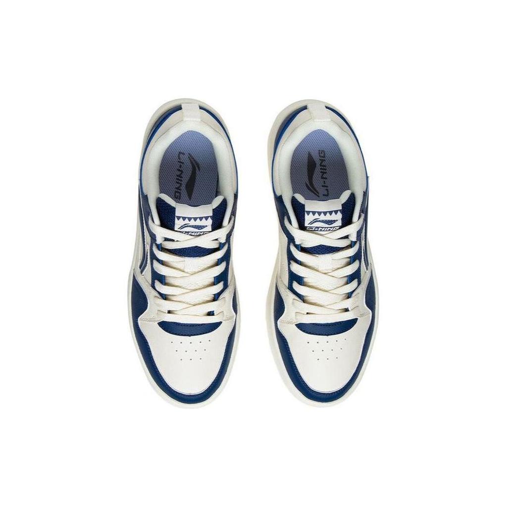 Li Ning Xingchu 2.0 прочные дышащие низкие кроссовки для скейтбординга мужские сине-белые AGCT337-5