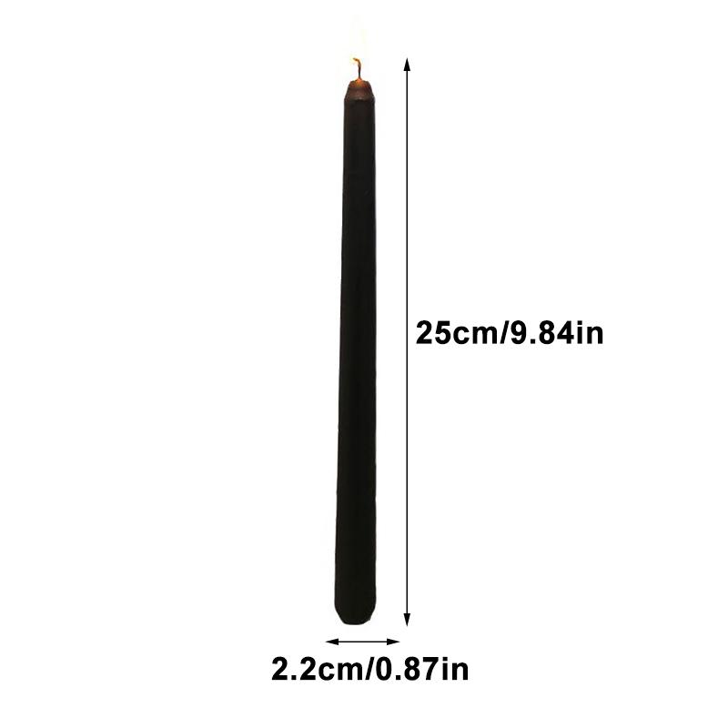 2Pcs Tomb Decoration Long Candle Halloween Candles Smokeless Candles Halloween Decoration Burning Bloody Candle Paraffin Wax