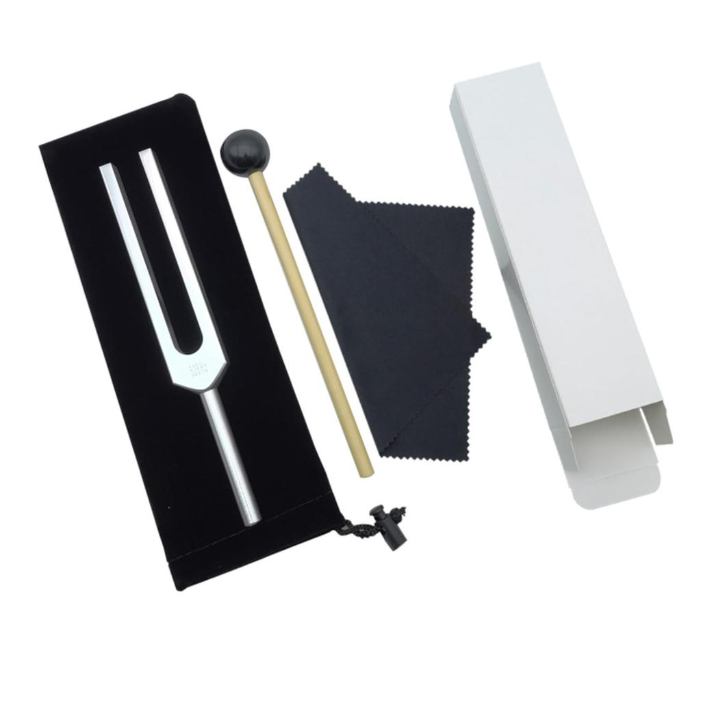 Камертон YFFSFDC 528 Гц с тюнером и резиновым молотком, молотком и чехлом для хранения, для исцеления, медитации, йоги, чакротерапии, звукотерапии,