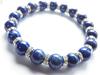 Kanoishi Lapis Lazuli On Your Bring Good Power Stone Bracelet for Natural Stone Approximately 18cm Standard [Genuine Wrist! Fortune!] Men, [Purifying