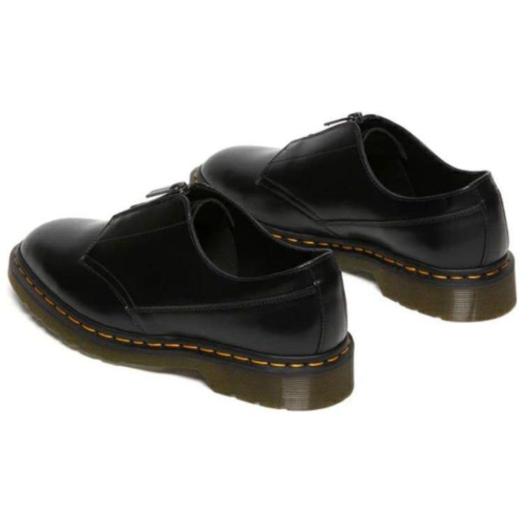 Dr. Martens Martin Front Zipper Minimalist Low-Top Casual Shoes Unisex Casual Shoes Black 27856001