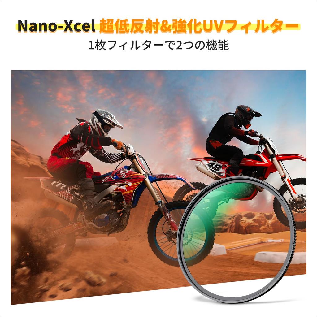 Concept 49mm Reflection Reinforced UV Filter Lens Filter Reflection Reinforced Glass 9H High Hardness Water Dirt Scratch High Lens Protection Filter