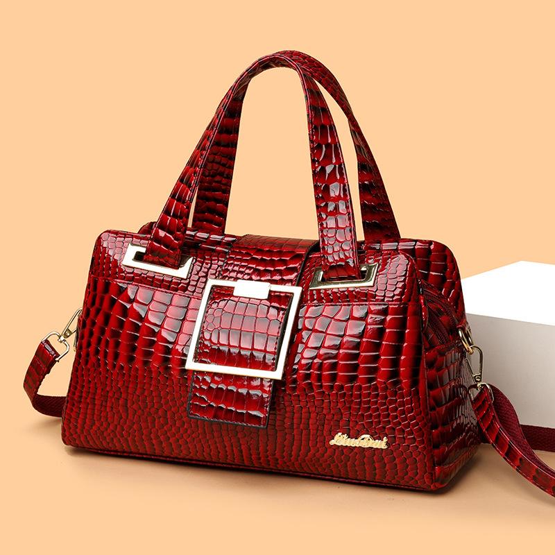 Женская сумка среднего возраста, простая атмосфера, сумка через плечо, модная портативная сумка для мам