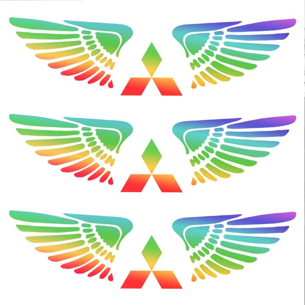 Universal Reflective Exterior Wing Vinyl Decal Car Accessories for Mitsubishi Lancer EX Pajero Mirage Galant Ralliart