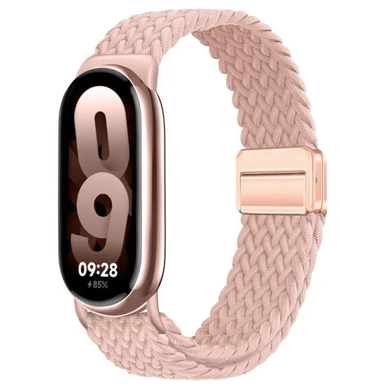 Нейлоновый магнитный ремешок-петля для Xiaomi Mi Band 10 9 8 Удобный Мягкий Дышащий Сменный браслет Аксессуар для Xiaomi Mi Band 9