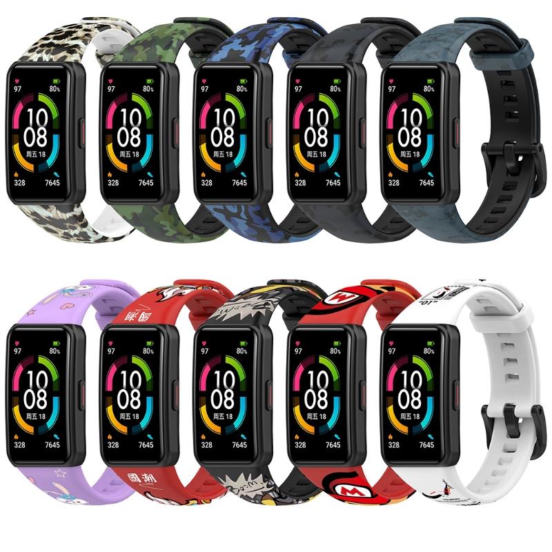 Ремешки для Band 6/6 Pro, регулируемые, спортивные, силиконовые, сменные браслеты-ремешки на запястье - Водонепроницаемые