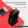 Refillable Loose Leaf Binder Notebook Fingerprint Lock Power Bank Diary Leather Organizer with Wireless Charger Usb Flash Drive
