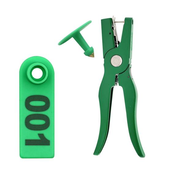 Бирки для ушей овец 001-100 Номерные бирки Бирки для сельскохозяйственных животных Аппликатор для ушных бирок для коров коз овец свиней сельскохозяйственных животных