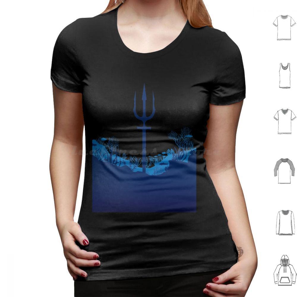 King Of Atlantis Trident T Shirt Cotton Men Women DIY Print Trident King Atlantic Atlantis Sea Ocean Aquaman Superhero Comic