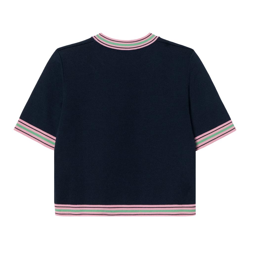 (WMNS) Gucci Fine Knit Sweater With Embroidery 'Navy' Women's 782254-XKD0I-4215
