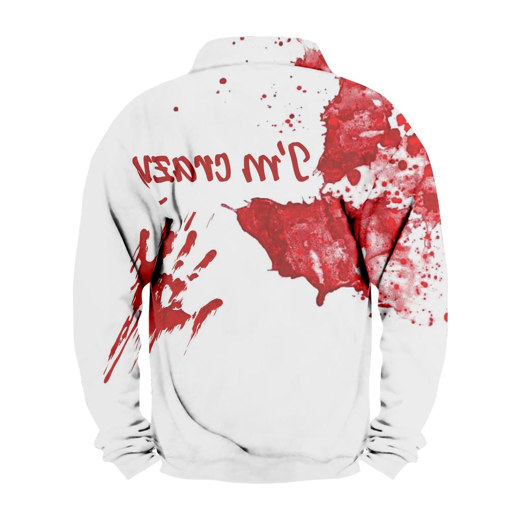 Мужская толстовка с воротником-стойкой на открытом воздухе, повседневные свитера, топы