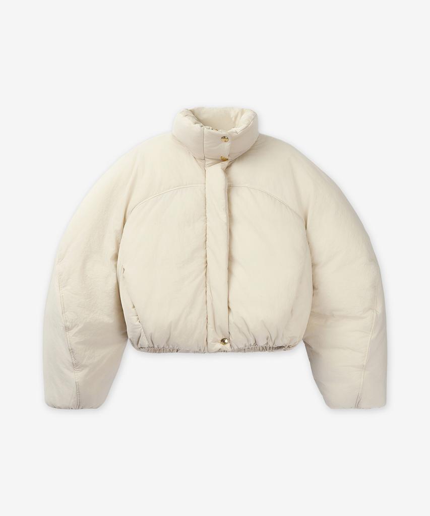 Jacquemus La Doudouin Caraco Crop Padded Jacket - White / 241Co0491320110