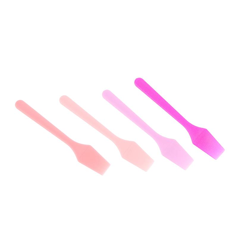 100 шт./банка Мини косметическая лопатка-ложка для крема для лица, макияжа, маски, смешивания, инструменты для красоты своими руками, палочки-аппликаторы для макияжа глаз и лица