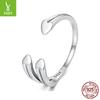 Love Open Ring 925 Sterling Silver Metal Small Love Plain Ring
