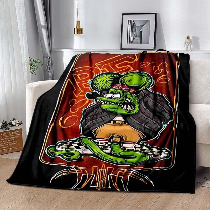 Одеяло с рисунком крысы Финка, пододеяльник для дивана, дорожное постельное белье, фланелевое одеяло, покрывало, одеяло для пикника