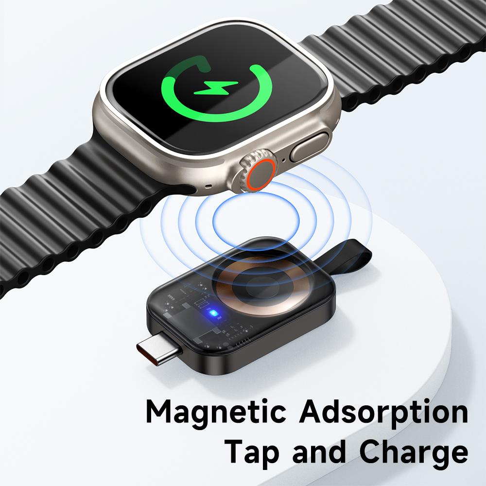 Mcdodo Apple Watch Magnetic Wireless Charge Charger For Iwatch Series 8 7 Se 6 5 4 3 Portable Magnet Induction Usbc Charging Pad