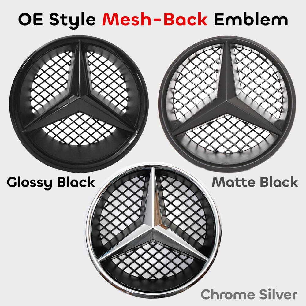 AABGV1 Front Grille Star Emblem For Mercedes Benz B-Class W245 2009-2011 C-Class W204 2008-2014 GLK-Class X204 2008-2012