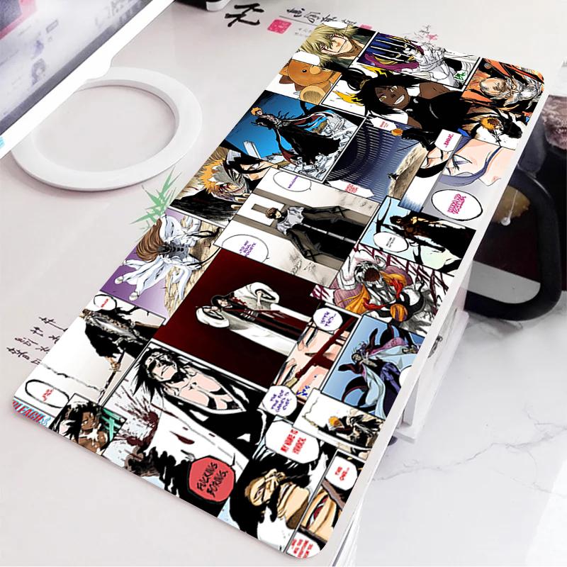 Anime Bleach Mouse Pad XXL Gaming Accessorie Large Mousepad Black and White Office Desk Mat Keyboard Extended Carpet Mouse Mats