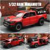 New 1:32 Full Scale Pickup Toy Car Miniature Die-cast Metal Off-road Vehicle High Quality Alloy Model Pull Back Sound Light Collection Gift Boy Toy