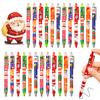 Christmas Ballpoint Pens Exquisite Pattern Vibrant Color Writing Fluently Ultra-Fine Point Black Ink Gel Pens