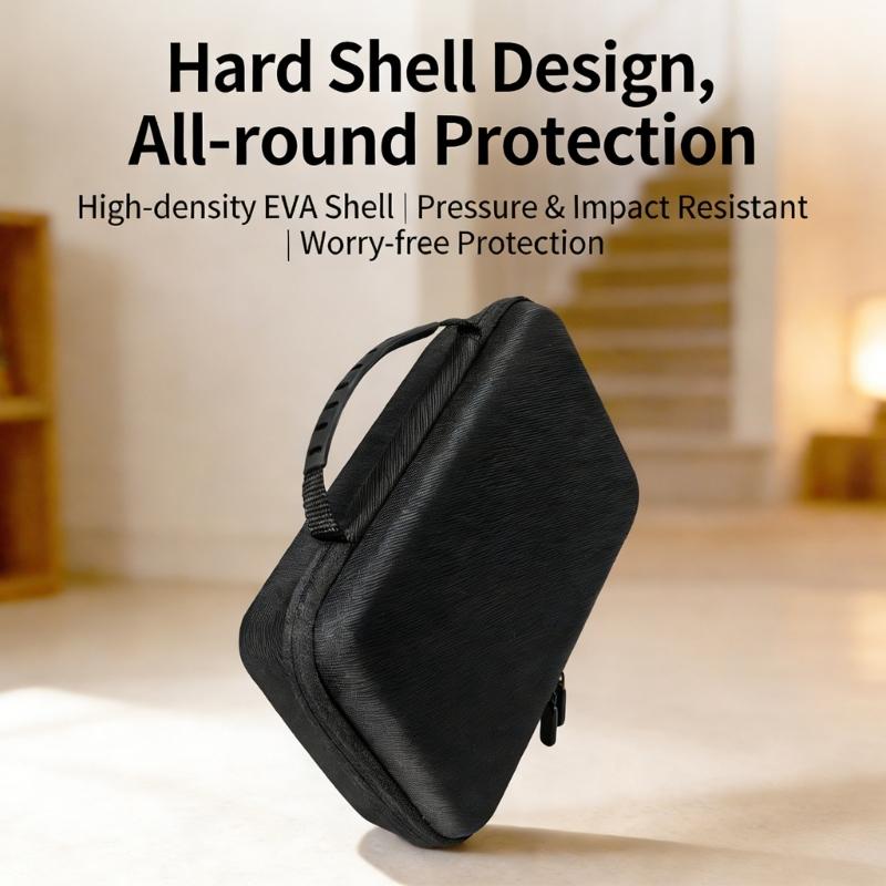 Portable Mini Computer Host Travel Bag With EVA Material And Multiple Storage Compartments