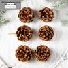 Christmas Pinecone and Dried Flower Tree Hanging Ornaments