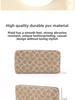 Women's Long Zipper Clutch Wallet 2022 - Korean Style, Large Capacity, Multiple Card Slots, Printed Pattern, Mobile Phone Holder