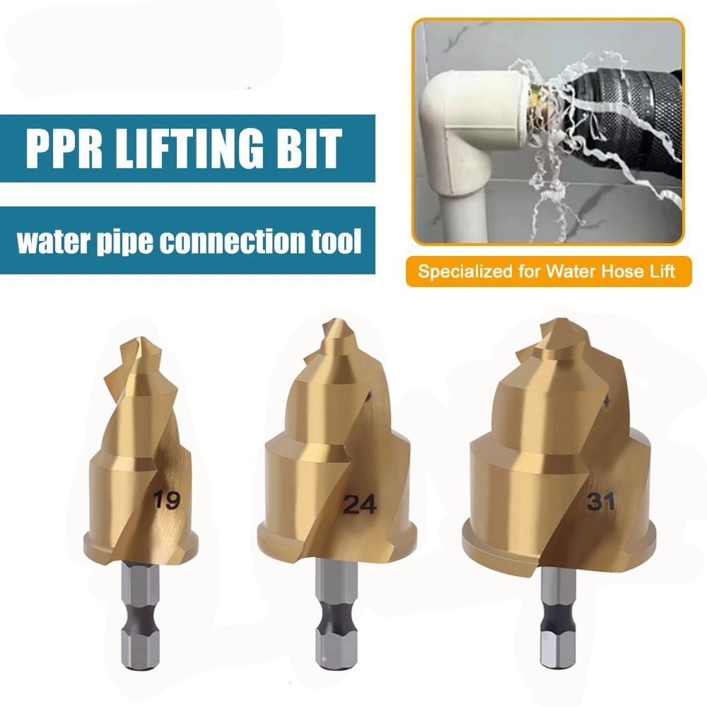 4:6 ⁄ 1 дюймовое подъемное сверло PPR с шестигранным хвостовиком, ступенчатое сверло, прочный набор для ремонта водопроводных труб