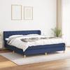 3127059 vidaXL Divan Bed with Mattress Blue 160x200 Cm Fabric