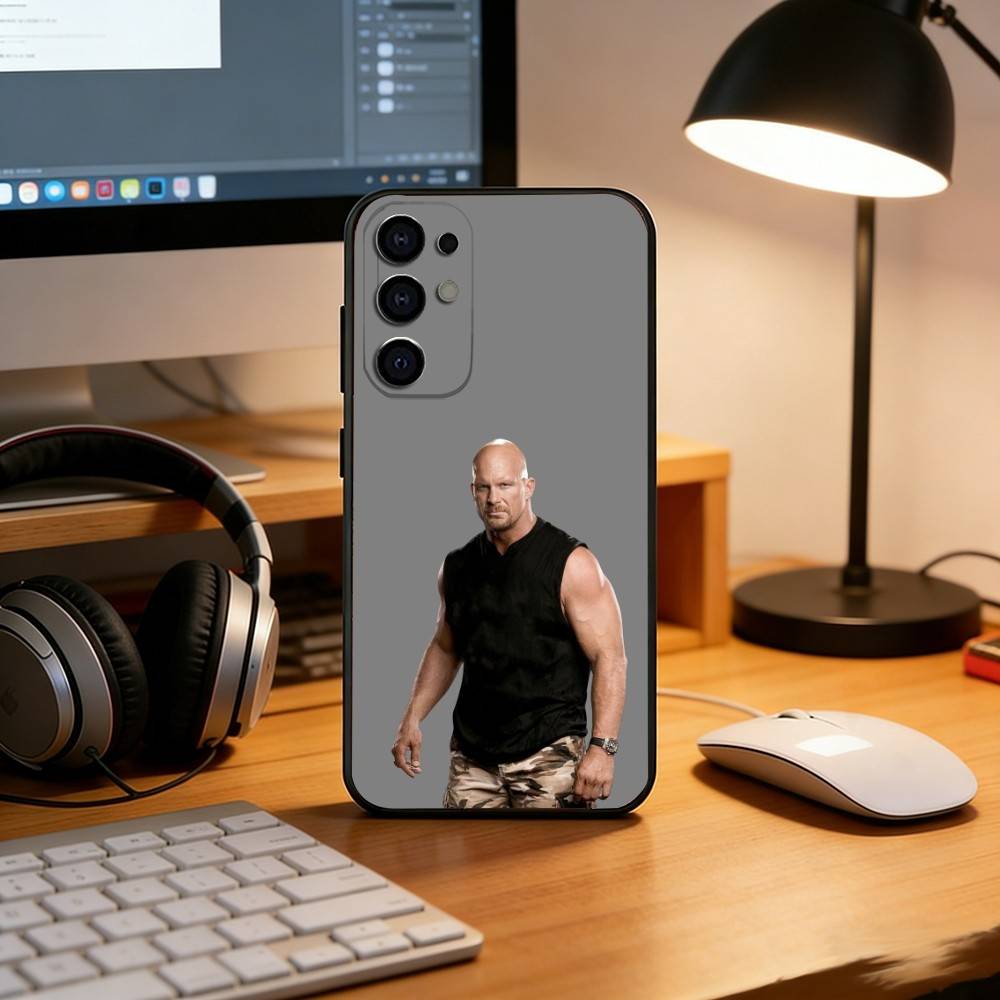 S-Stone C-Cold Phone Case For Samsung S25,S24,S21,S22,S23,S30,Ultra,S20,Plus,Fe,Soft Silicone Black Cover