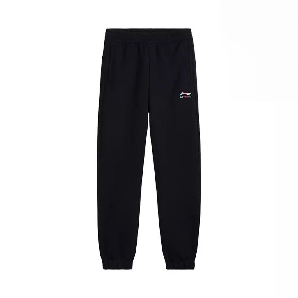 Li Ning Минималистичная Мода Длинная Толстовка с Капюшоном Удобные Флисовые Спортивные Штаны Повседневный Комплект Женские комплекты AYMV752-1+AKLVD14-1
