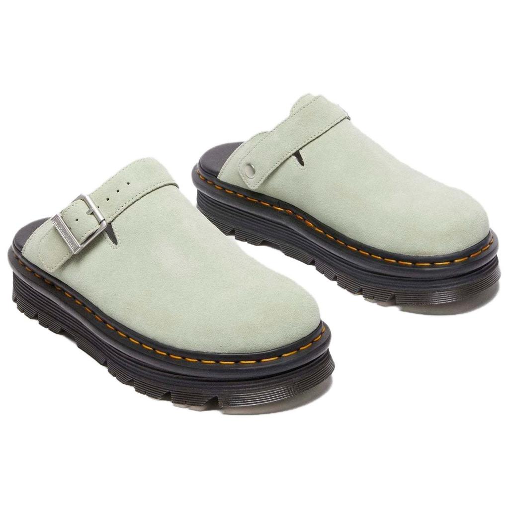 Dr. Martens Zebzag Suede Casual Slingback Platform Mules 'Sage Green' Men's 31937300