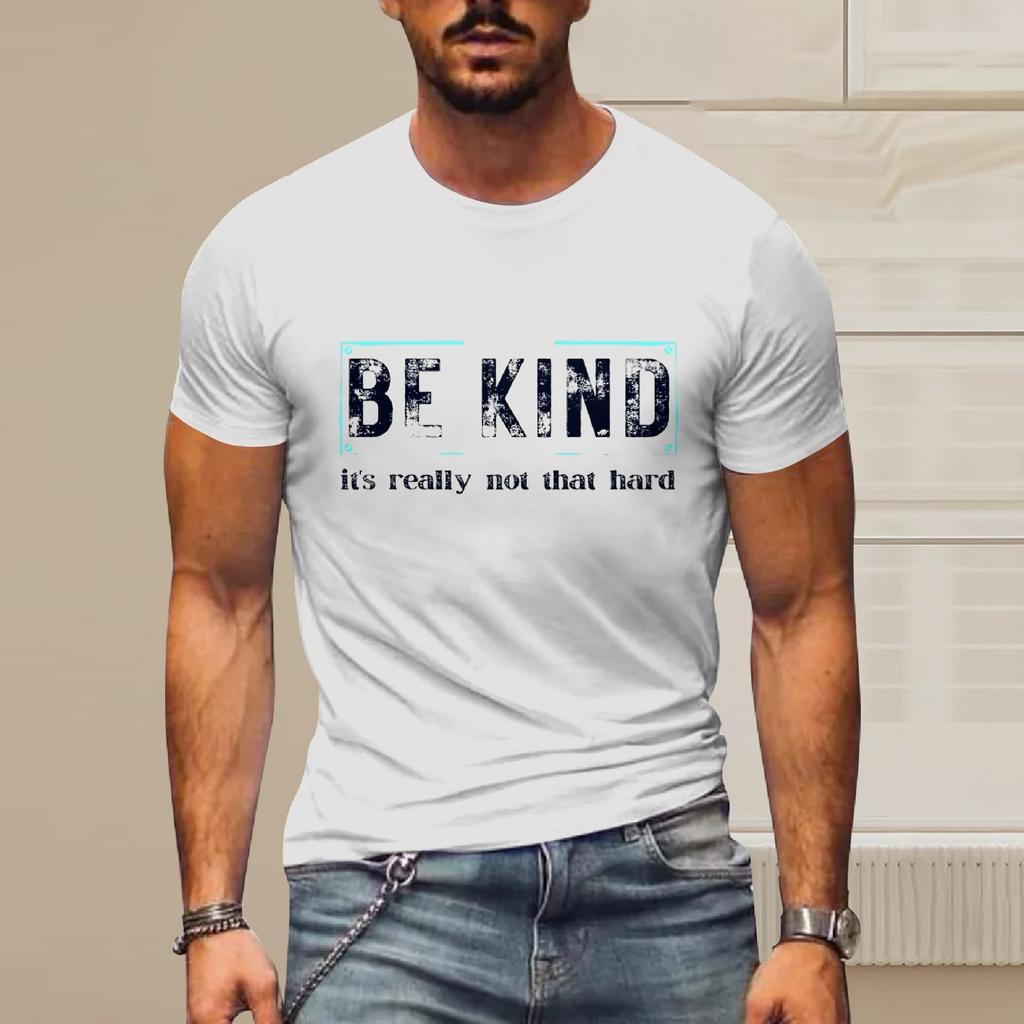 Мужская футболка с графическим текстом Pool3D печать Уличная повседневная одежда с короткими рукавами и принтом Базовая одежда