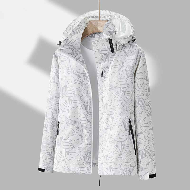 Женская камуфляжная осенне-весенняя тонкая куртка с капюшоном, водонепроницаемая ветровка, дышащее спортивное пальто для бега на открытом воздухе