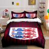 Blue Lions and Flowers. Bedding Sets Duvet Cover Sets Duvet Covers Pillowcases(1* Duvet Cover 2* Pillowcases Without Duvet Insert)